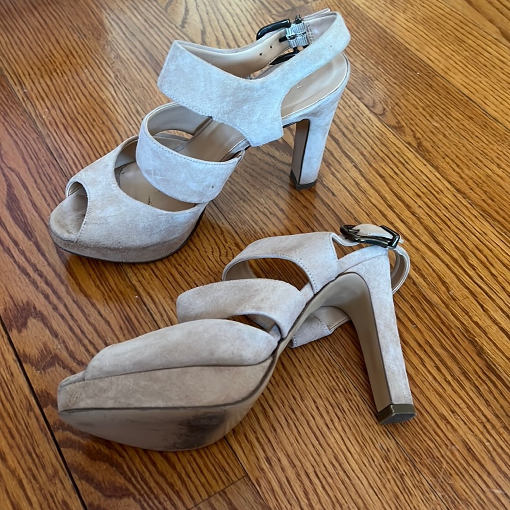 4” J.Crew Suede platform sandals